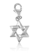 Star of David with Spring Ring Clasp Charm 14mm