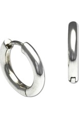 ZINA Zina Sterling Silver Round Huggie Earrings 16mm