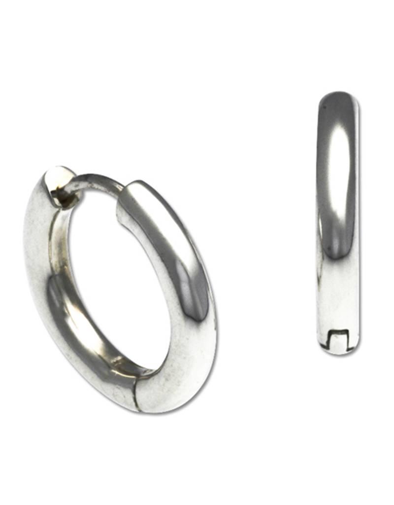 ZINA Zina Sterling Silver Round Huggie Earrings 16mm