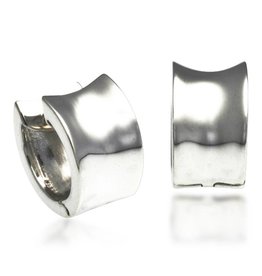 ZINA Concave Huggie Earrings 15mm