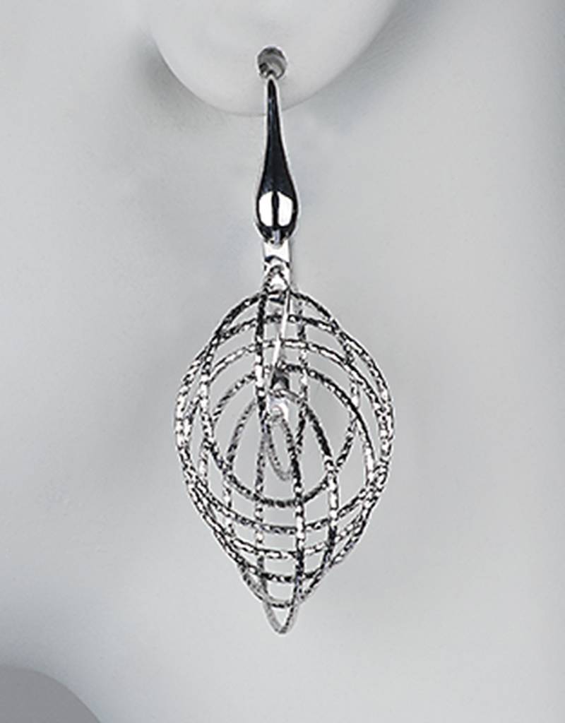 Multi Ring Dangle Earrings 38mm