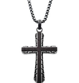 Ebony Wood Cross Necklace