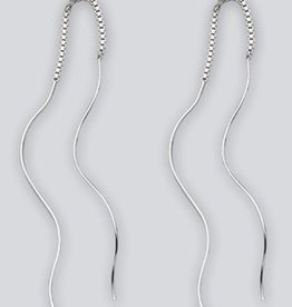 Wavy Wire Threader Earrings