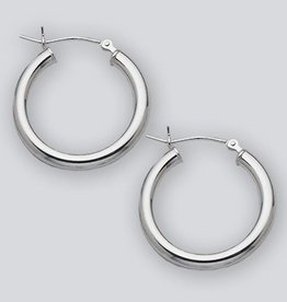 22mm Round Hoop Earrings