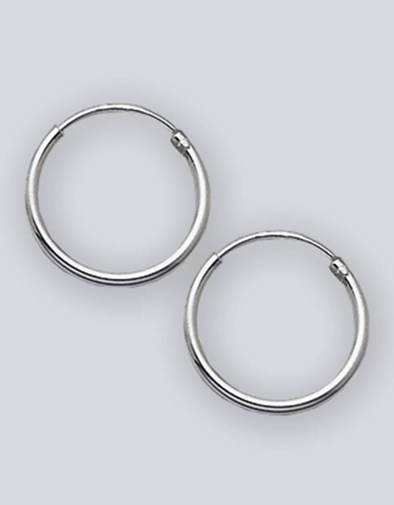 14mm Round Endless Hoop Earrings