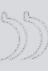 Sterling Silver Curved Wire Threader Earrings