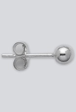 Sterling Silver 4mm Ball Stud Earrings