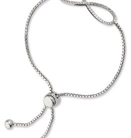 Infinity CZ Adjustable Bolo Bracelet