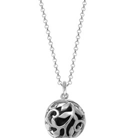 Vine Ball Onyx Necklace 20"-22"