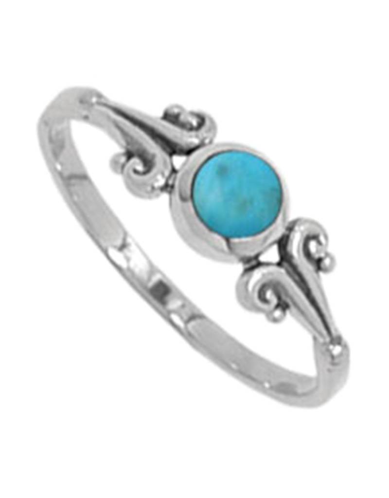 Round Turquoise Ring