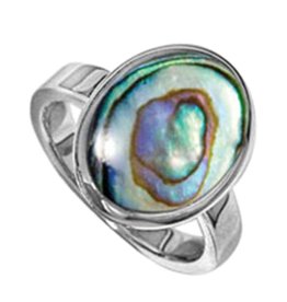 Oval Abalone Ring