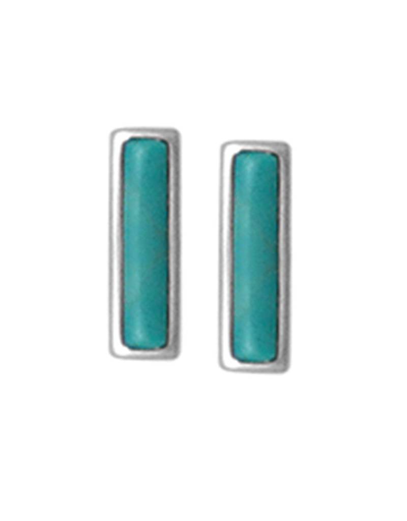 Turquoise Post Earrings 10mm