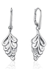 Sterling Silver Moda Diamond Earrings 22mm