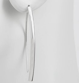 Flat Curved Wire Threader Earrings