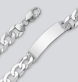 Flat Curb 350 ID Bracelet 8"