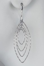 Sterling Silver Marquise Dangle Earrings