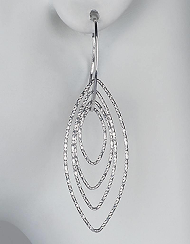Sterling Silver Marquise Dangle Earrings