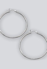 Sterling Silver Hoop Earrings 50mm