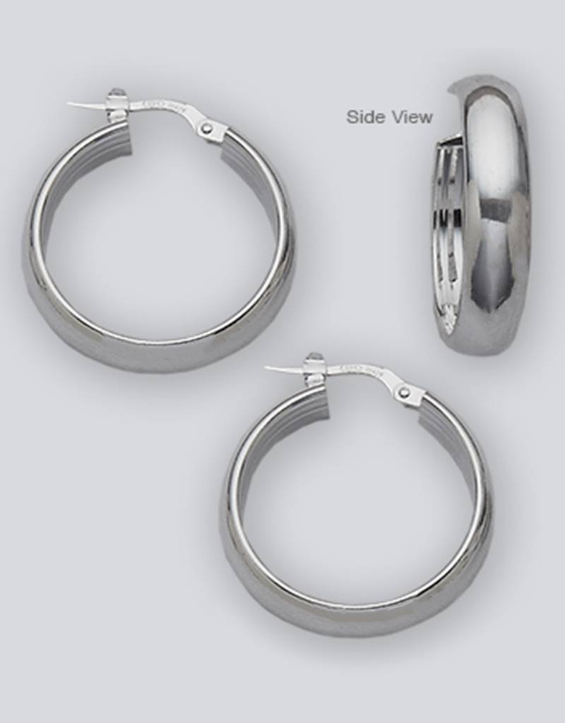 1/2 round Hoop Earrings 25mm
