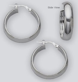 1/2 round Hoop Earrings 25mm