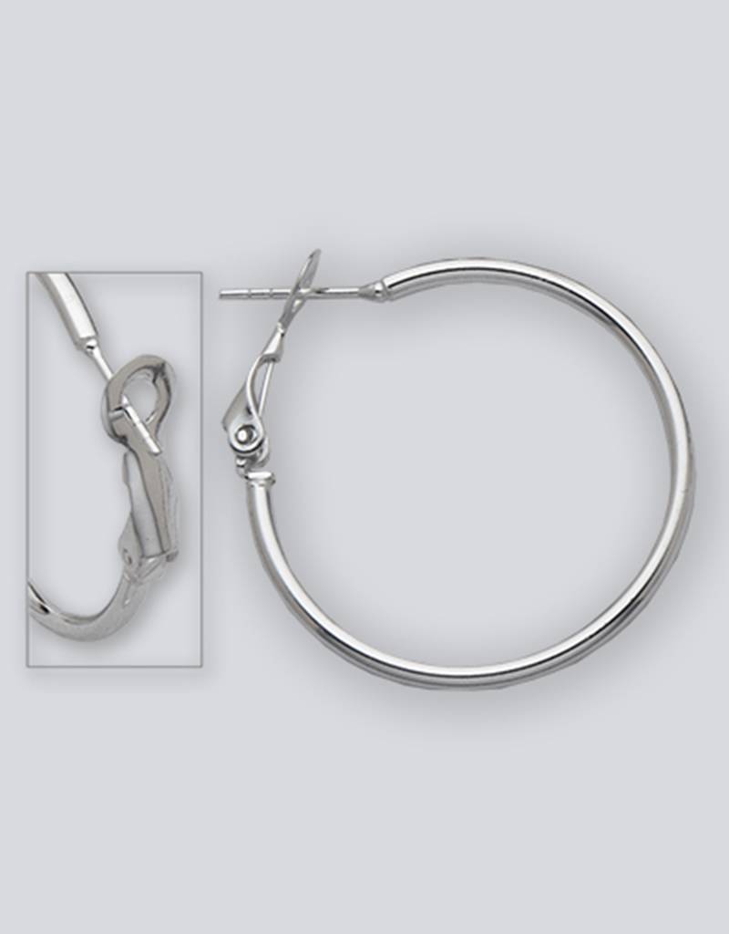 30mm Omega Clip Hoop Earrings