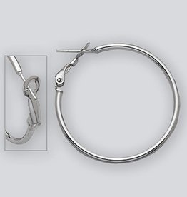 35mm Omega Clip Hoop Earrings