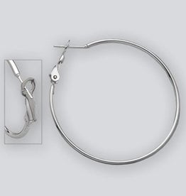 40mm Omega Clip Hoop Earrings