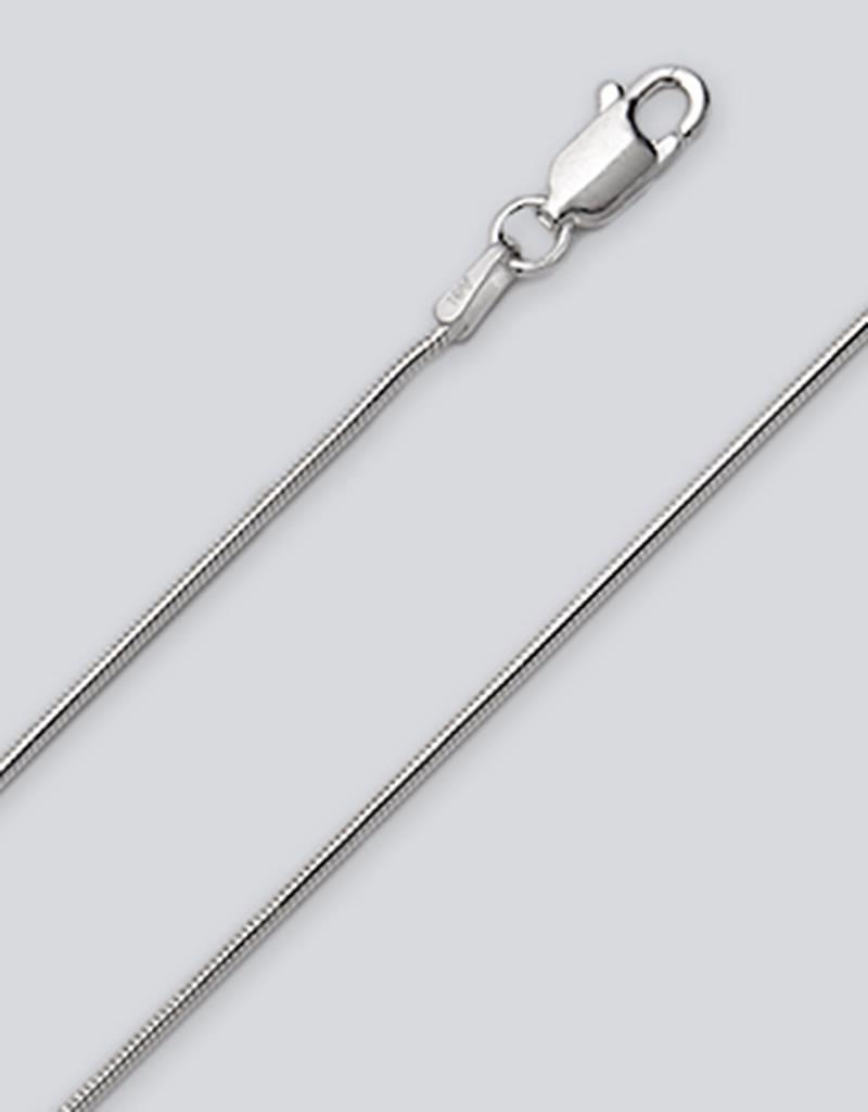 Sterling Silver Snake 025 Chain Bracelet 7"