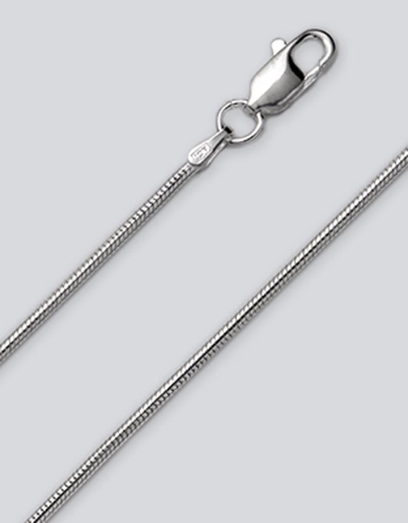 Sterling Silver Snake 040 Chain Necklace