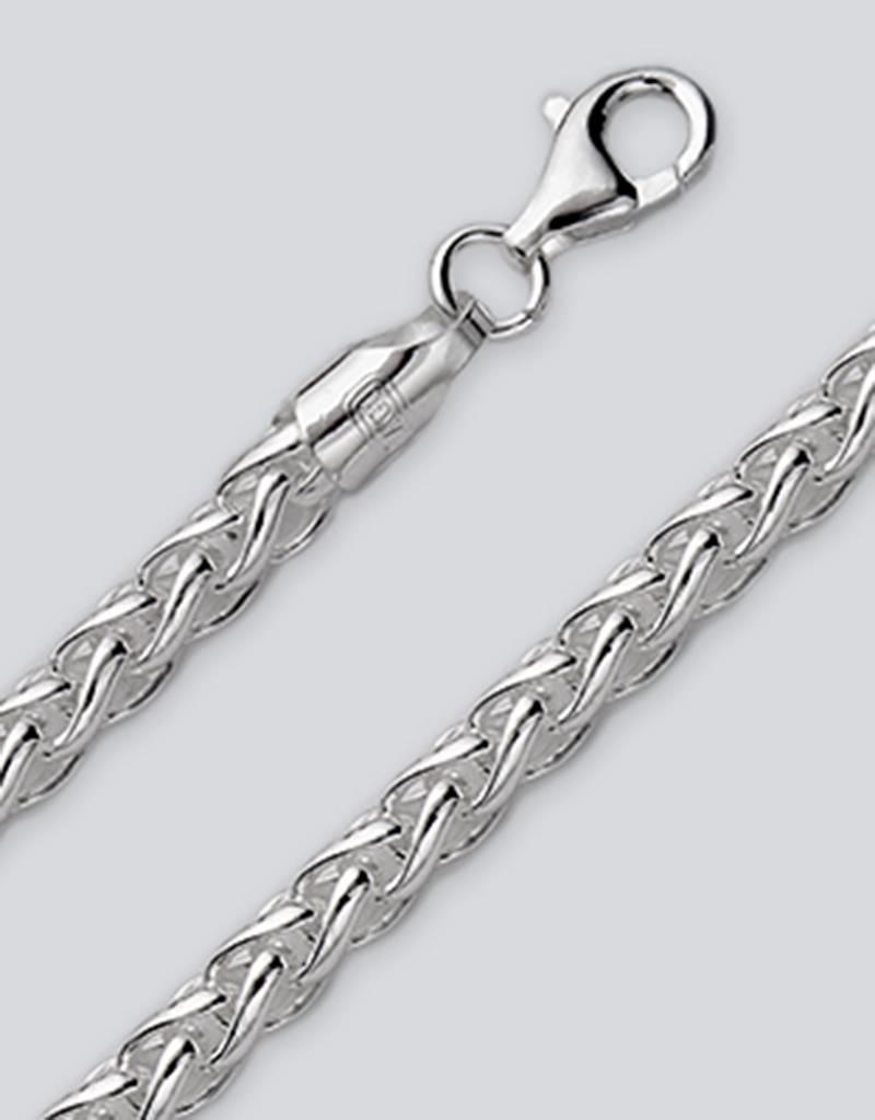 Sterling Silver Wheat 150 Chain Necklace
