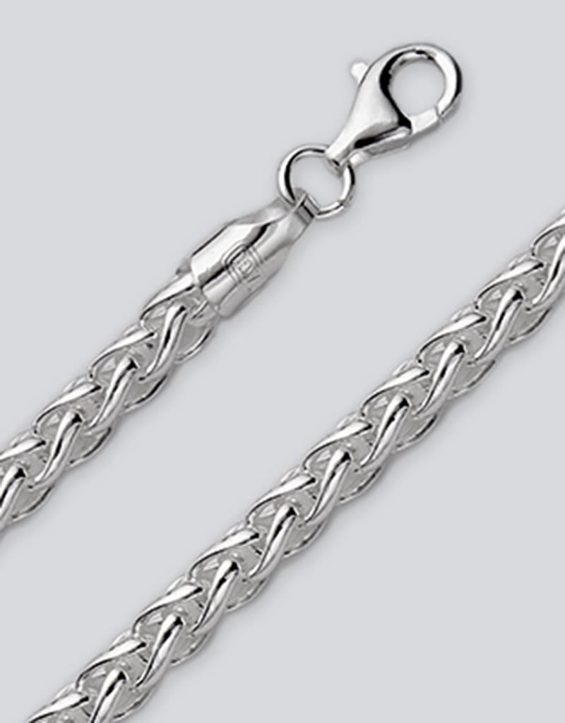 Sterling Silver Wheat 150 Chain Bracelet
