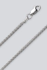Sterling Silver Wheat 045 Chain Necklace