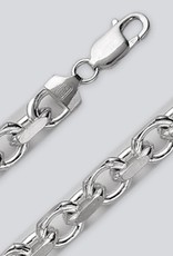 Sterling Silver 4 Sided Cable 250 Chain Necklace