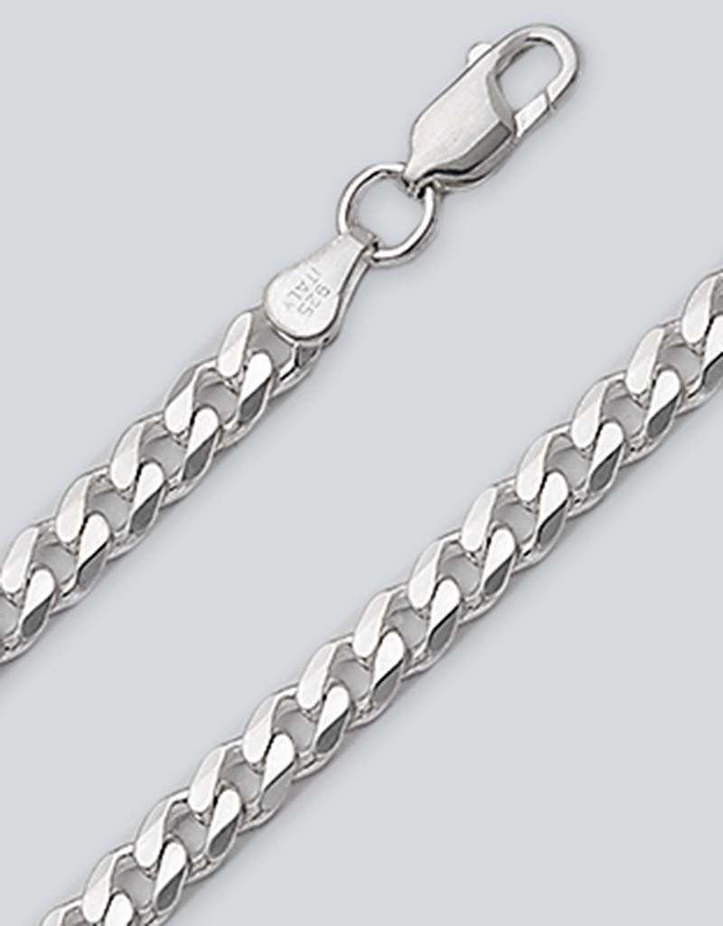 Sterling Silver Curb 150 Chain Necklace