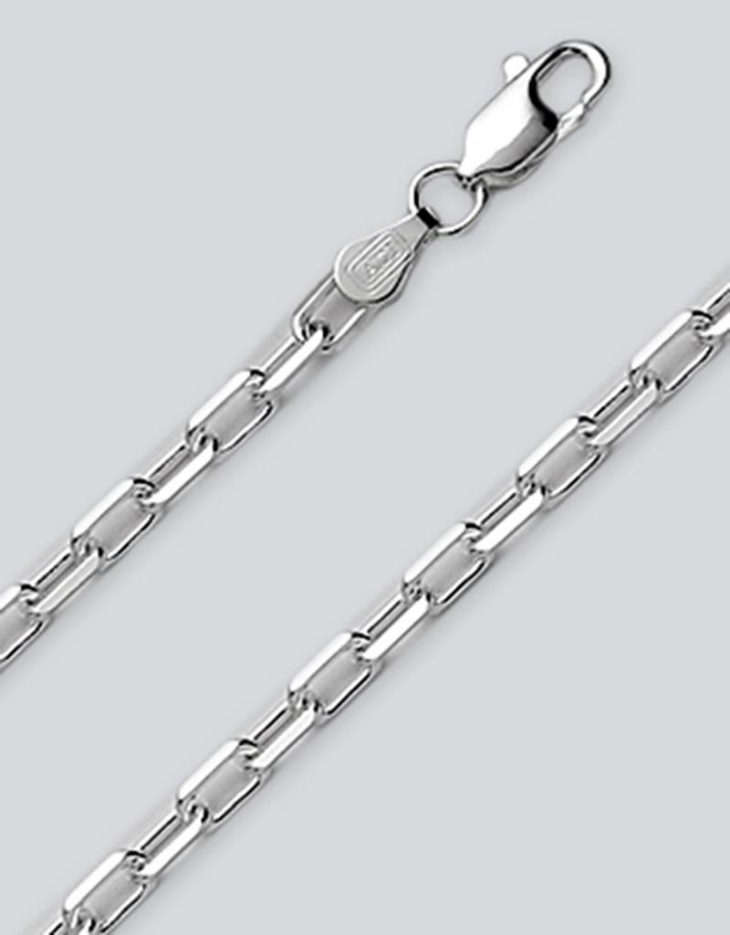 Sterling Silver Anchor Chain 100 Bracelet 7"