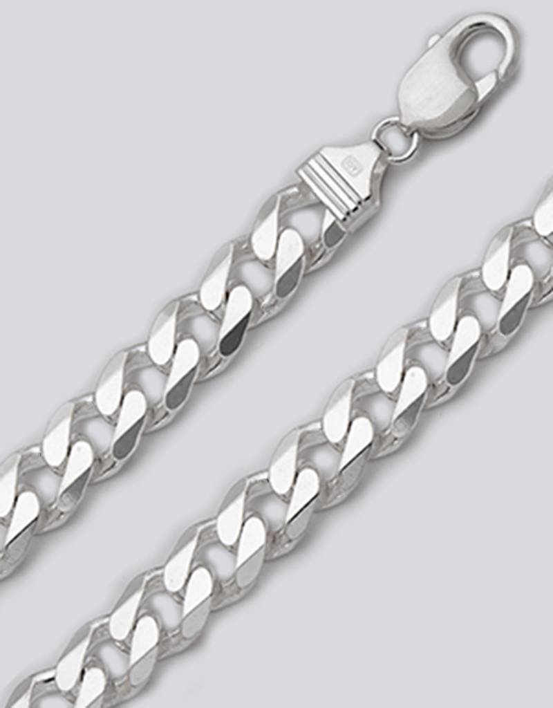 Sterling Silver Curb 300 Chain Bracelet