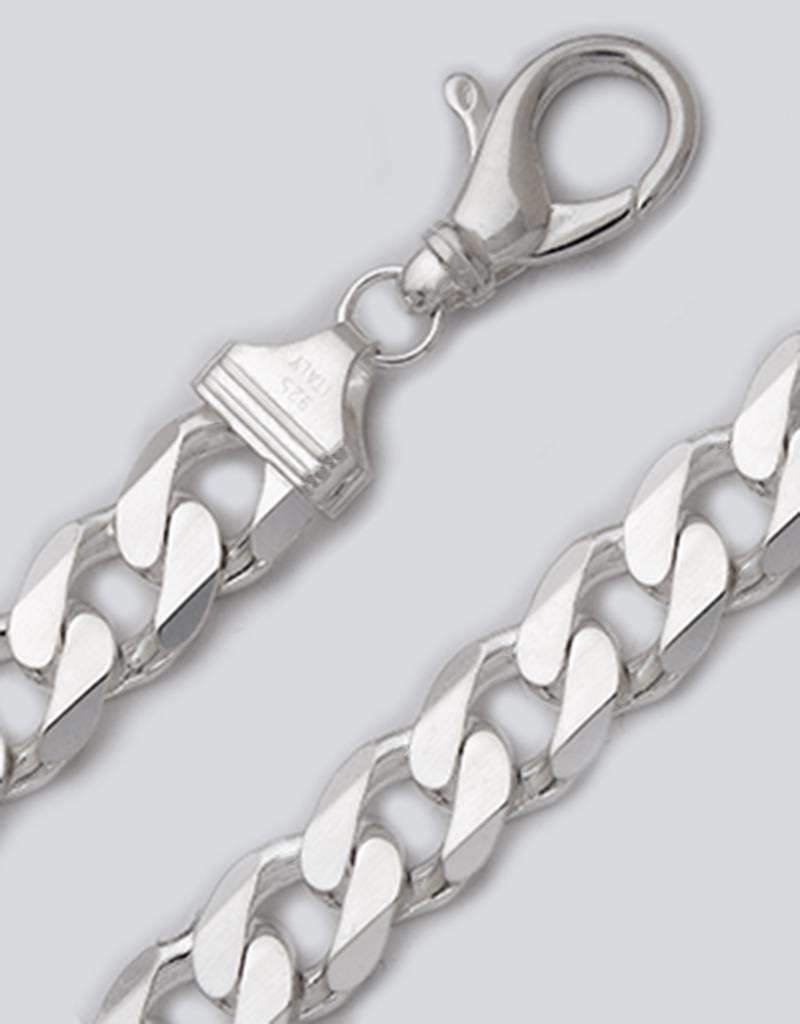 Sterling Silver Curb 400 Chain Bracelet