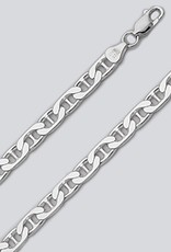Sterling Silver Flat Marina 180 Chain Bracelet