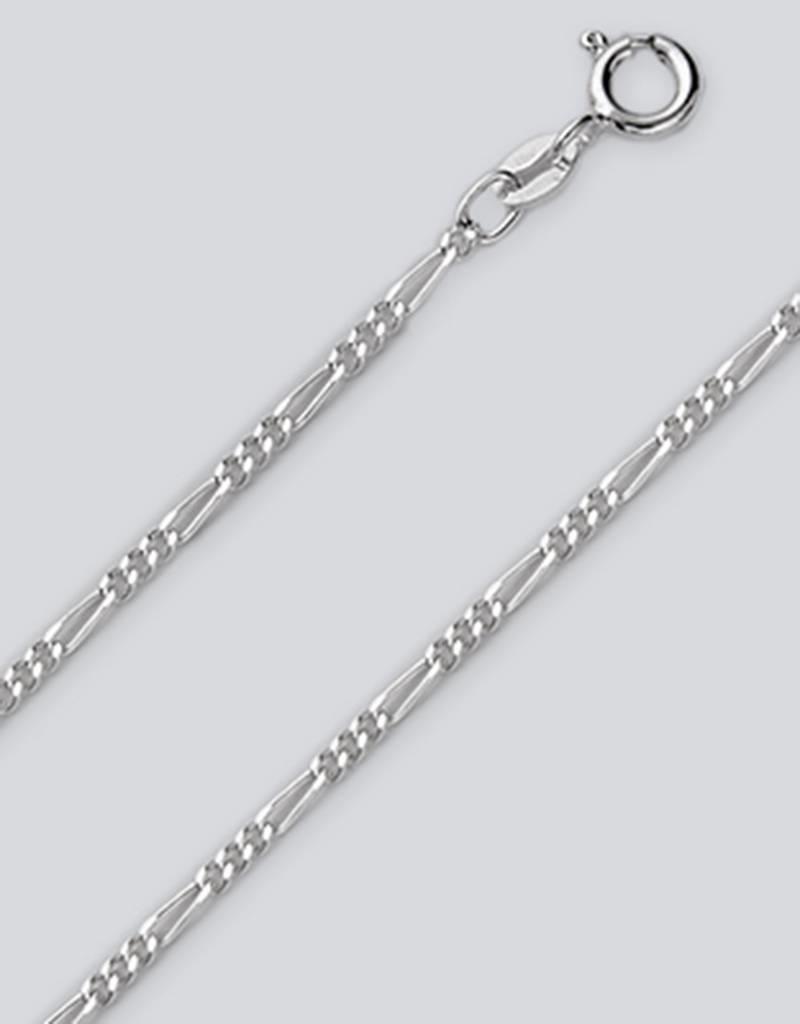 Sterling Silver Figaro 050 Chain Necklace