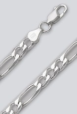 Sterling Silver Figaro 180 Chain Necklace