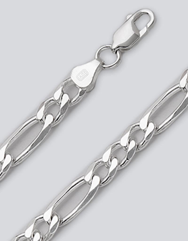 Sterling Silver Figaro 180 Chain Necklace