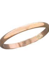 14k Rose Gold Filled 2mm Band Ring