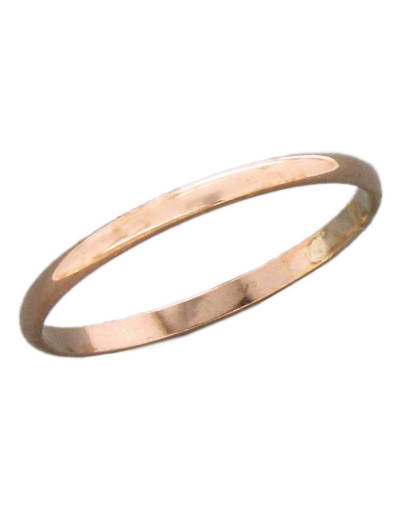 1.6mm Rose Gold Filled Band Ring