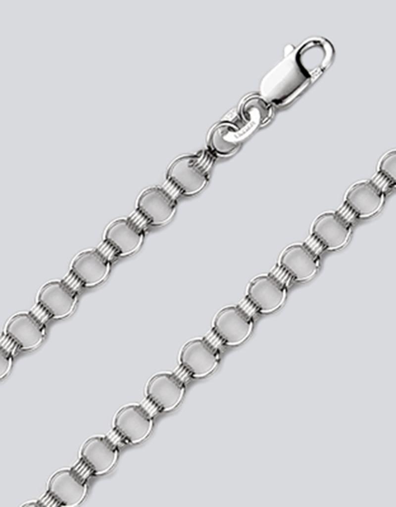 Sterling Silver Small Charm Link Bracelet 7"