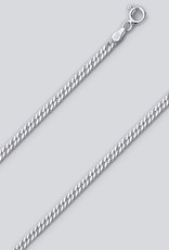 Sterling Silver Rombo 050 Chain Anklet 9"