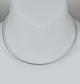 Omega 185 Necklace w/ Rhodium