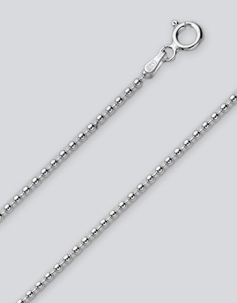 Sterling Silver 1.8mm Bead Chain Necklace