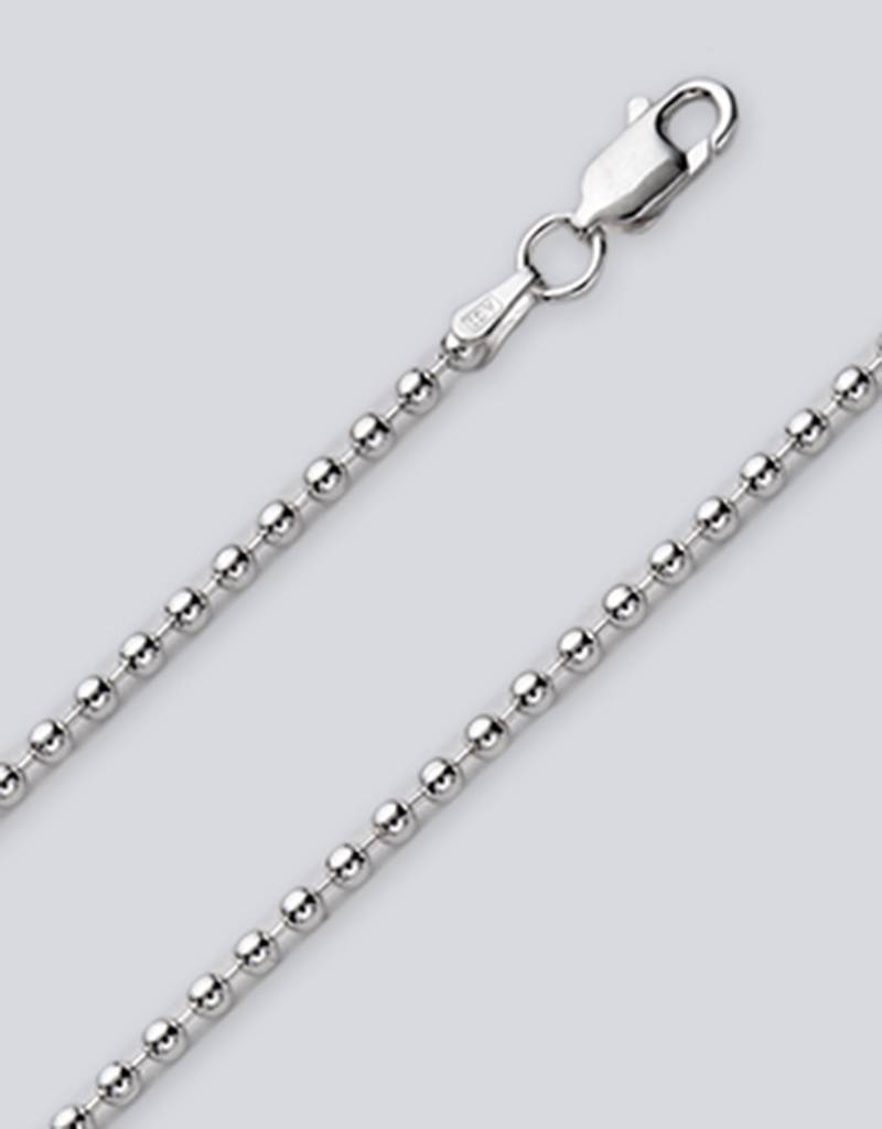 24 Inch 925 Sterling Silver 3mm Ball Chain Necklace