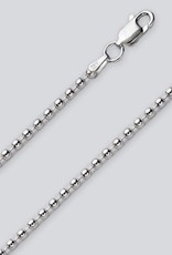 Sterling Silver 3mm Bead Chain Necklace