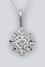 Sterling Silver Snowflake Pendant (Chain Sold Separately)